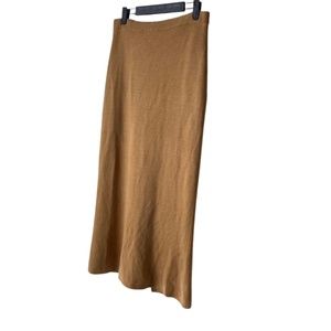 Vintage Camel Midi Skirt